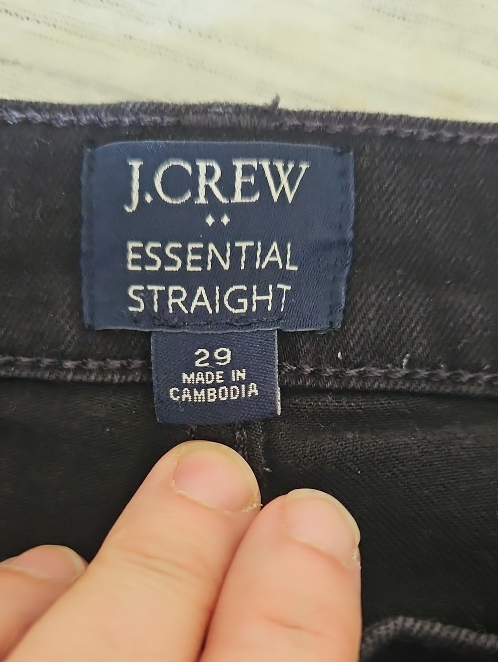 J. Crew Essential Straight Women's Jeans in Black